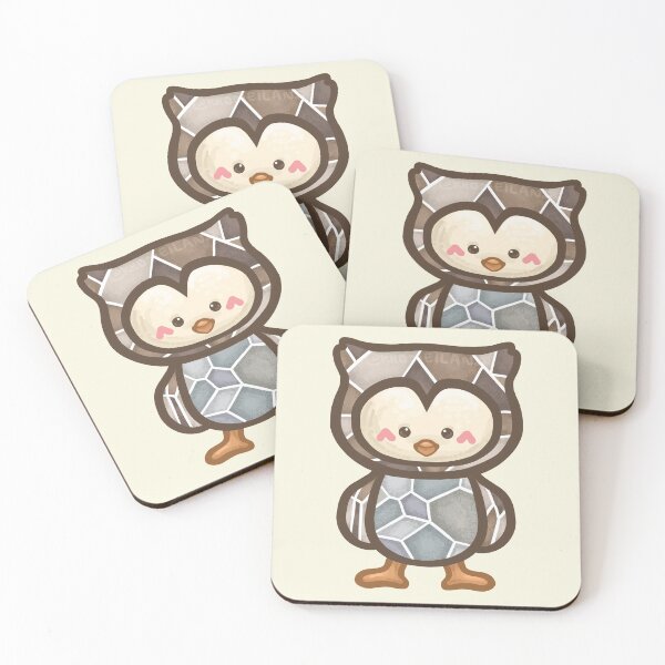 Item preview, Owl with Rock Pattern designed and sold by Khotekmei.