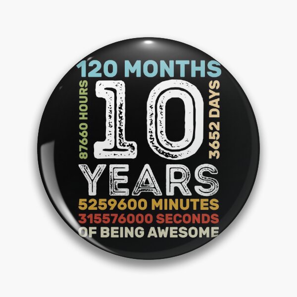 Item preview, 10 Years Old 10th Birthday Born in 2011 Funny Gift  designed and sold by RE PIXEL.
