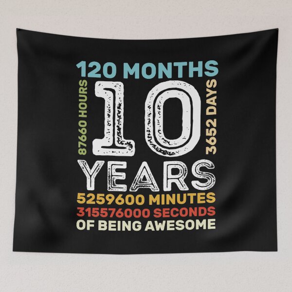 Item preview, 10 Years Old 10th Birthday Born in 2011 Funny Gift  designed and sold by RE PIXEL.