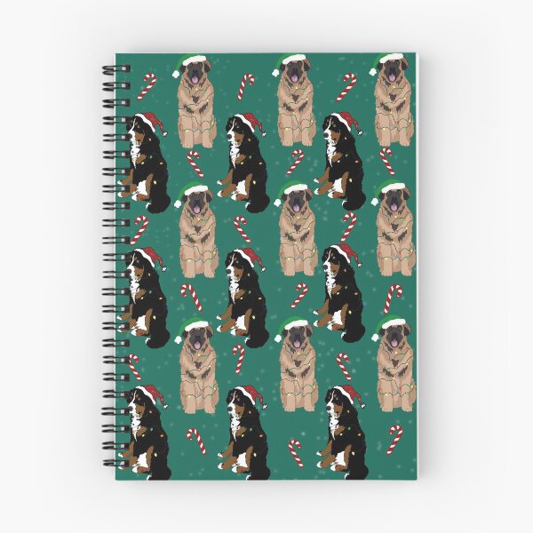 Item preview, Christmas Holiday Bernese and Leonberger - Green designed and sold by KantstandyaC.