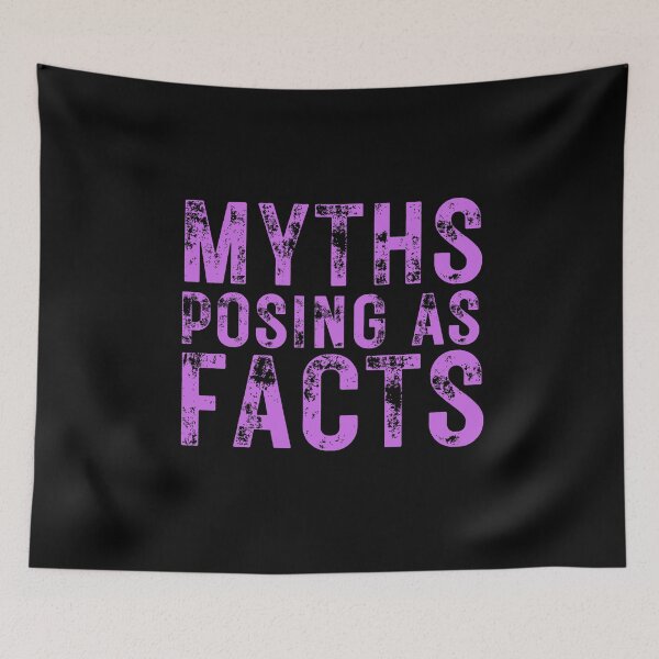 Item preview, Myths Posing As Facts Grunge Text Design designed and sold by EarthArtDesigns.