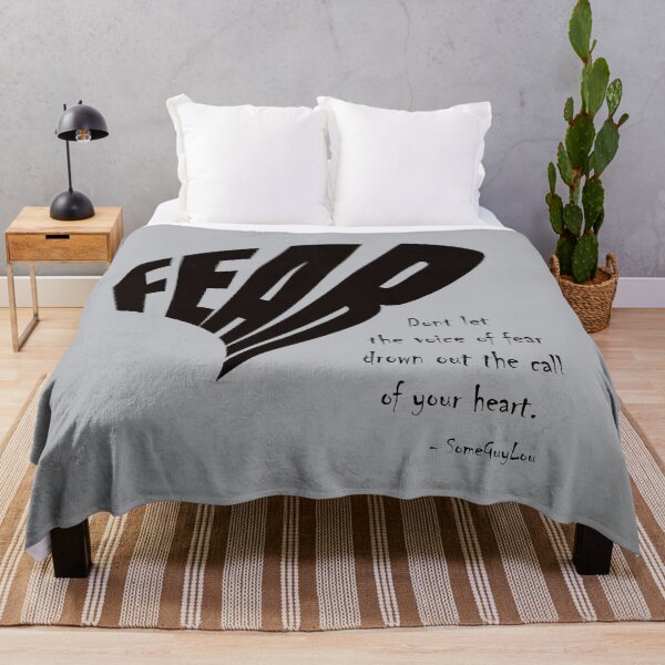 Item preview, FEAR: Don't let the voice of fear drown out the call of your heart. designed and sold by SomeGuyLou.