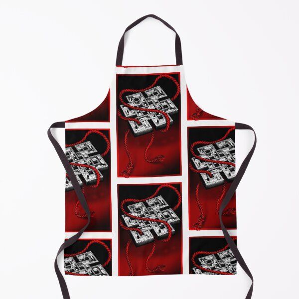 Item preview, Knot- Endless knot, Eternal knot (black and red illustration on white) designed and sold by Anicatattoos.