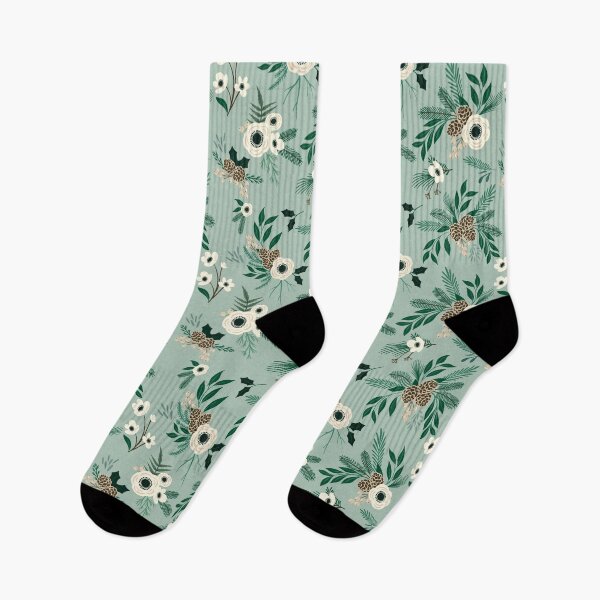 Item preview, Winter Floral - Jade designed and sold by SugarPineDesign.