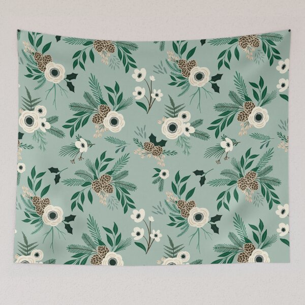 Item preview, Winter Floral - Jade designed and sold by SugarPineDesign.