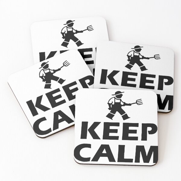 Item preview, keep Calm Love Farming I am Farmer Gift Premium Apparel Funny Holiday Xmas designed and sold by DesignByHeartUK.