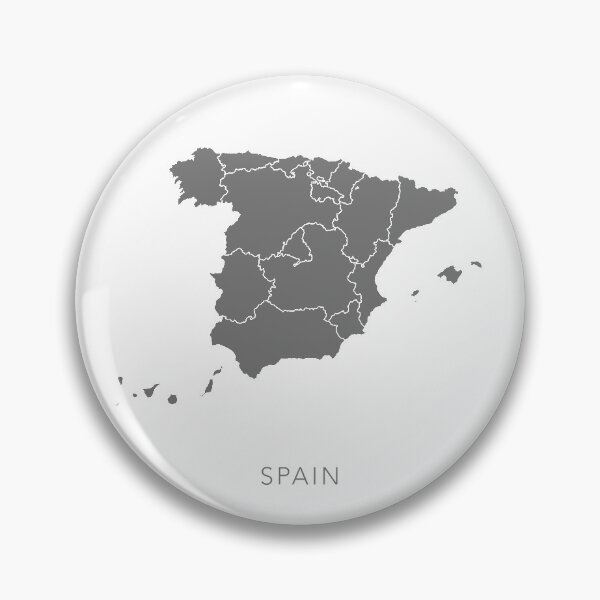 Item preview, Grey Map of Spain designed and sold by By-Danni-Marie.