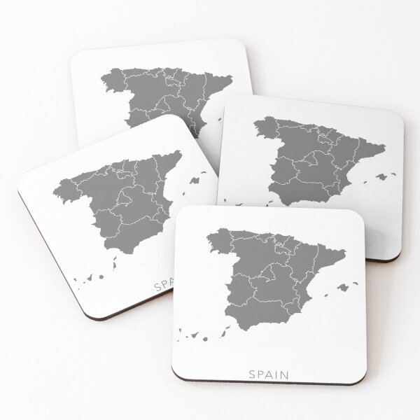 Item preview, Grey Map of Spain designed and sold by By-Danni-Marie.