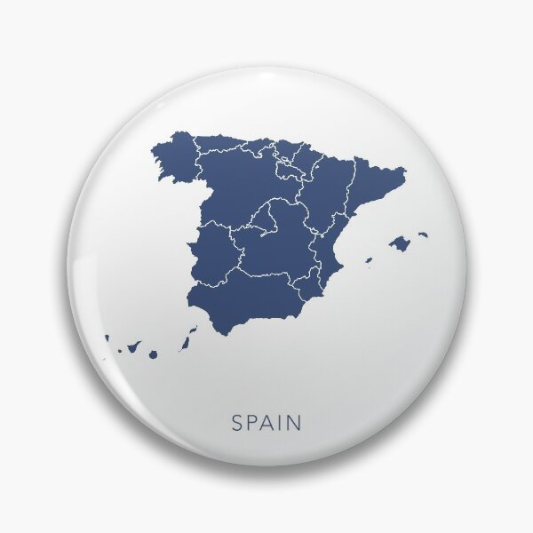 Item preview, Blue Map of Spain designed and sold by By-Danni-Marie.
