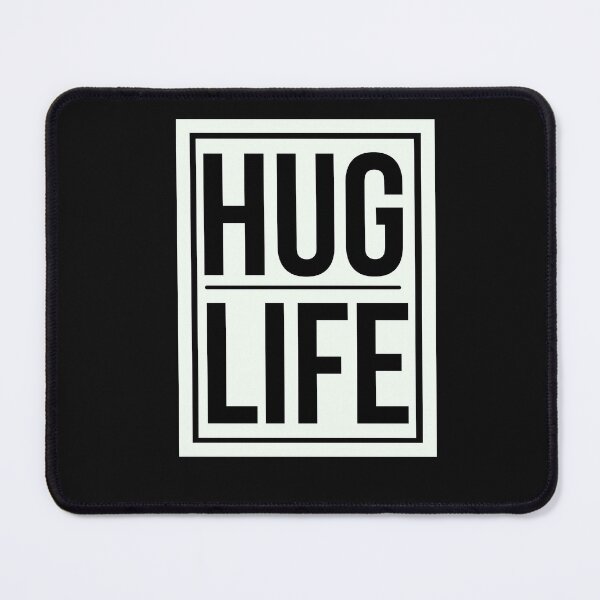 Item preview, Hug Life - Funny Saying thug life hug life black and white designed and sold by Rainbow Designs.