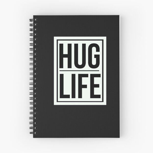 Item preview, Hug Life - Funny Saying thug life hug life black and white designed and sold by Rainbow Designs.