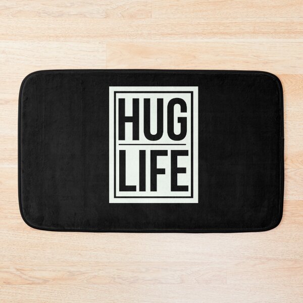 Item preview, Hug Life - Funny Saying thug life hug life black and white designed and sold by Rainbow Designs.
