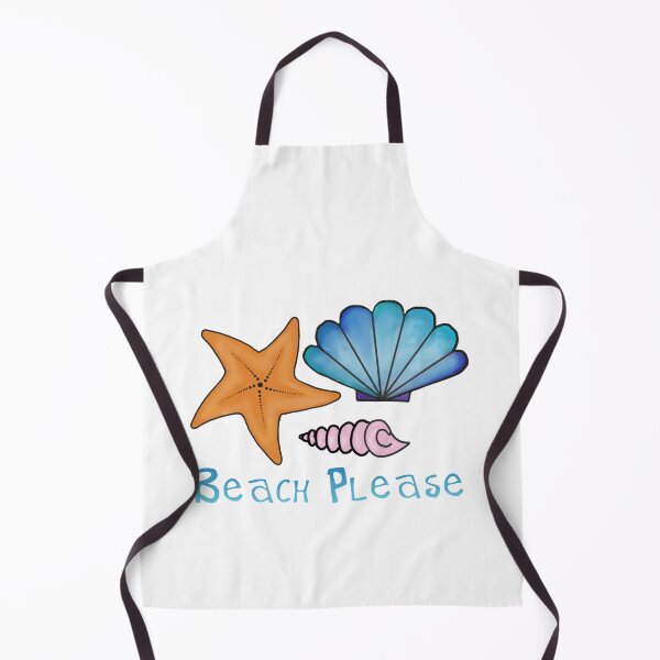 Item preview, Beach please seashells and starfish designed and sold by KaisPrints.