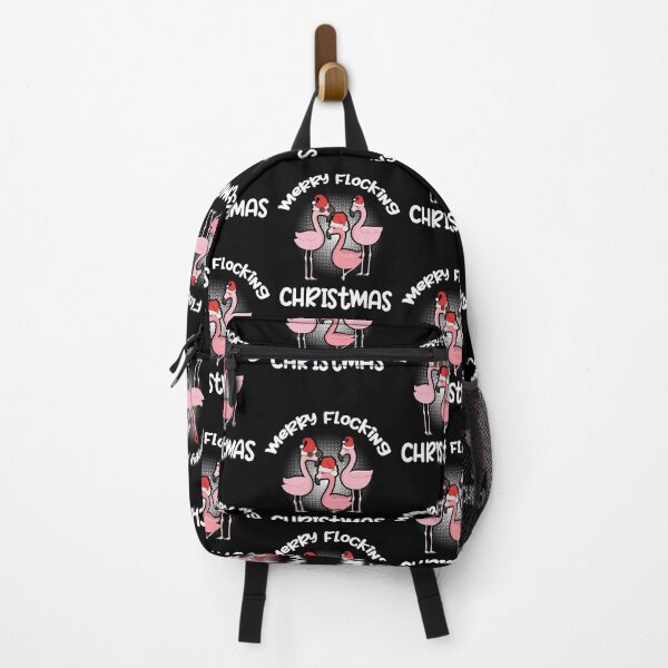 Item preview, Merry Flocking Christmas, Flamingo Xmas designed and sold by SportyDogShop.