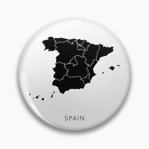 Item preview, Black and White Map of Spain designed and sold by By-Danni-Marie.