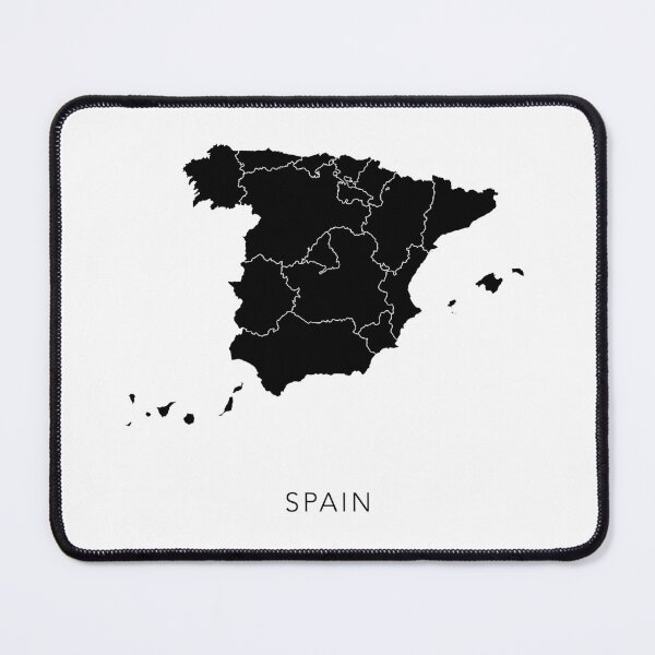Item preview, Black and White Map of Spain designed and sold by By-Danni-Marie.