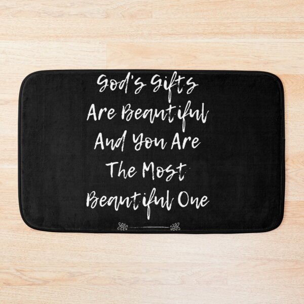 Item preview, God's gifts are beautiful and you are the most beautiful one Sarcastic Quote tshirt Ladies or Adult Fit Slogan Positive Motivational designed and sold by Zosef-artist.