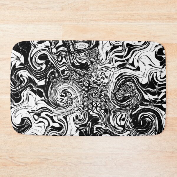Item preview, Abstract Black & White Swirling Fractal Storm designed and sold by SXW Designs.