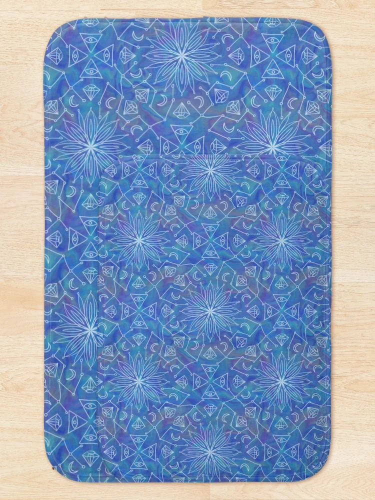 Thumbnail 5 of 6, Bath Mat, Symbolic pattern designed and sold by PatternLady.