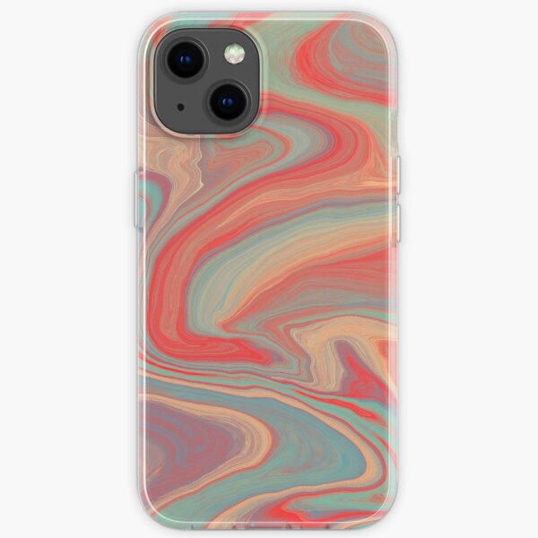 Digital Paint Pour Art iPhone Soft Case
