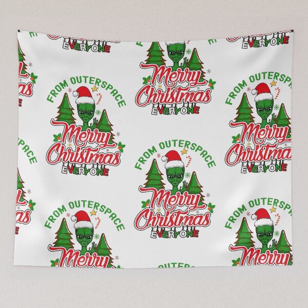 Item preview, An Alien Xmas, Holiday Alien designed and sold by SportyDogShop.