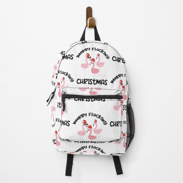 Item preview, Merry Flocking Christmas, Flamingo Xmas designed and sold by SportyDogShop.