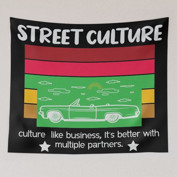 Item preview, Street Culture - Pop culture colorful design designed and sold by cruzzcreation.