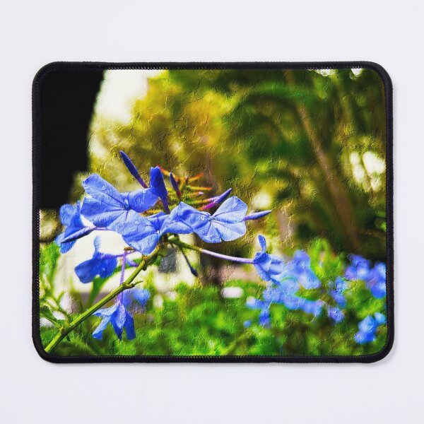 Item preview, Vivid Blue flowers in the Jungle designed and sold by puravidavisions.