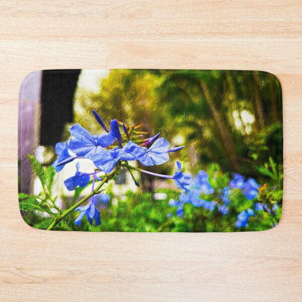 Item preview, Vivid Blue flowers in the Jungle designed and sold by puravidavisions.