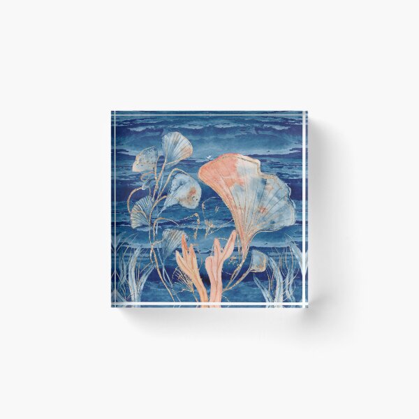 Item preview, Gold Blue Coral - Under the Sea designed and sold by DzineVine.