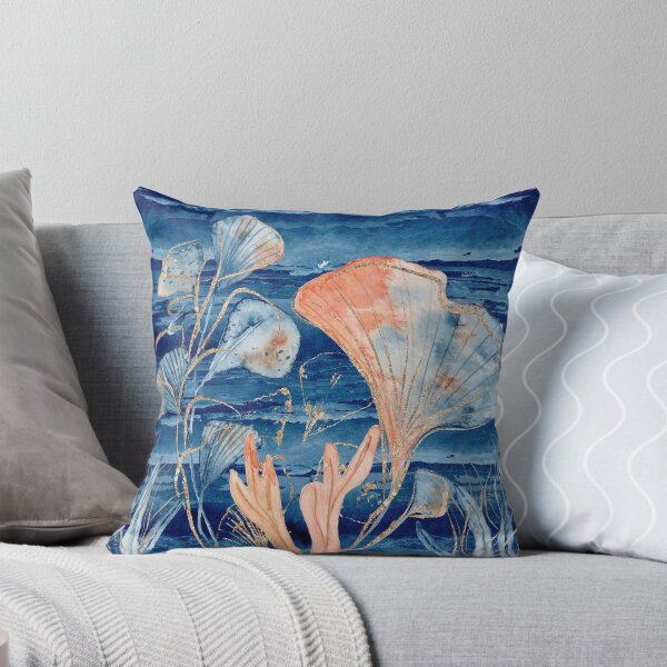 Item preview, Gold Blue Coral - Under the Sea designed and sold by DzineVine.