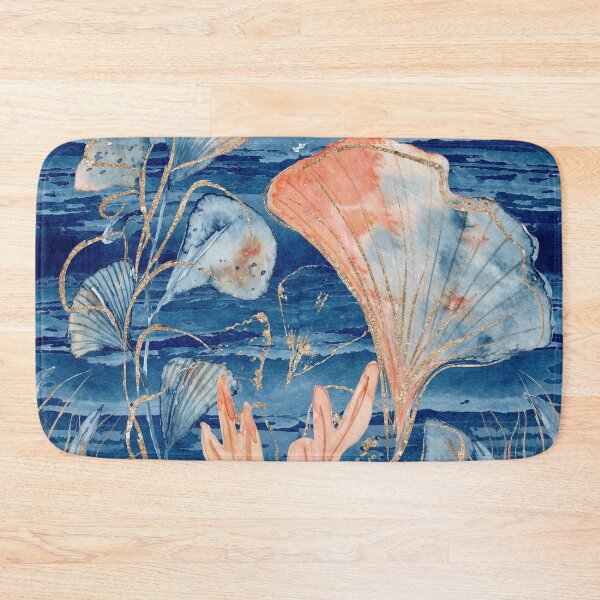 Item preview, Gold Blue Coral - Under the Sea designed and sold by DzineVine.