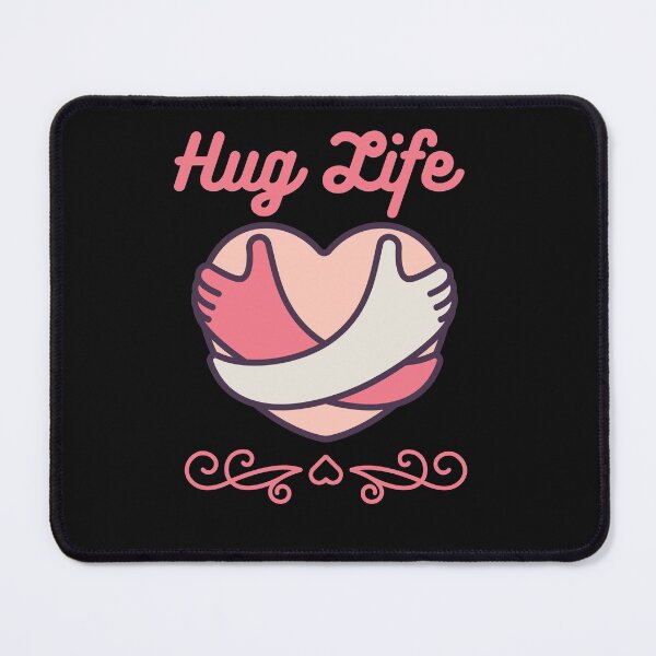 Item preview, Hug Life - Funny Saying thug life hug life black and white designed and sold by Rainbow Designs.