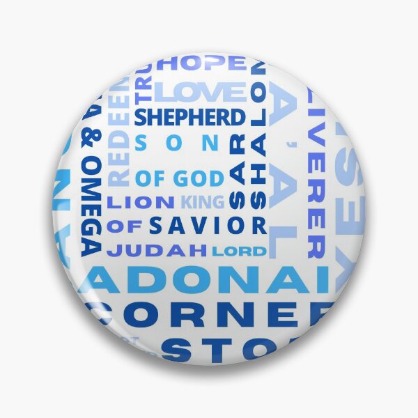 Item preview, Names of Jesus | Shades of Blue designed and sold by WordsToArt.