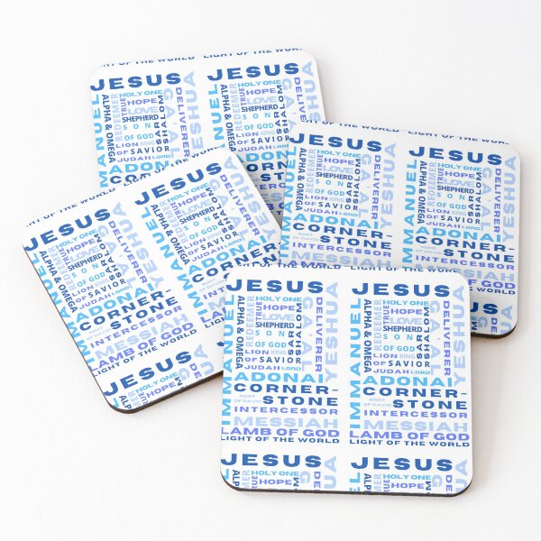Item preview, Names of Jesus | Shades of Blue designed and sold by WordsToArt.