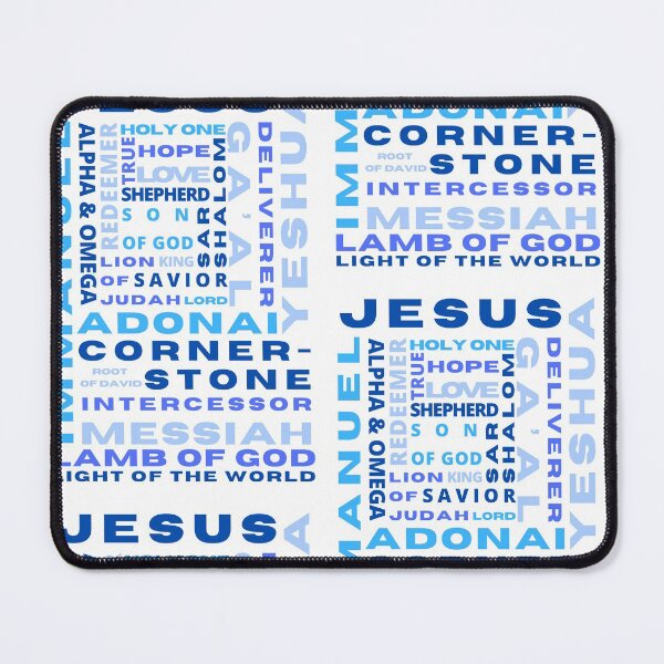 Item preview, Names of Jesus | Shades of Blue designed and sold by WordsToArt.