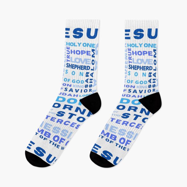Item preview, Names of Jesus | Shades of Blue designed and sold by WordsToArt.