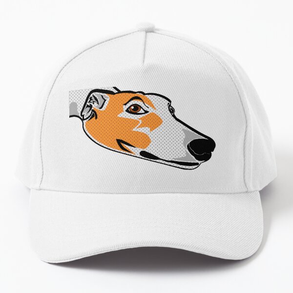 Toby Greyhound Head resting Baseball Cap