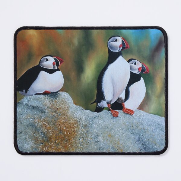 Item preview, Puffin oil painting designed and sold by ArtbyTreva.