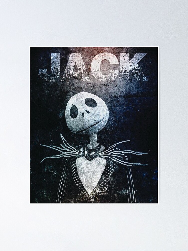 Wall Art Print Jack Skellington Dark, Gifts & Merchandise
