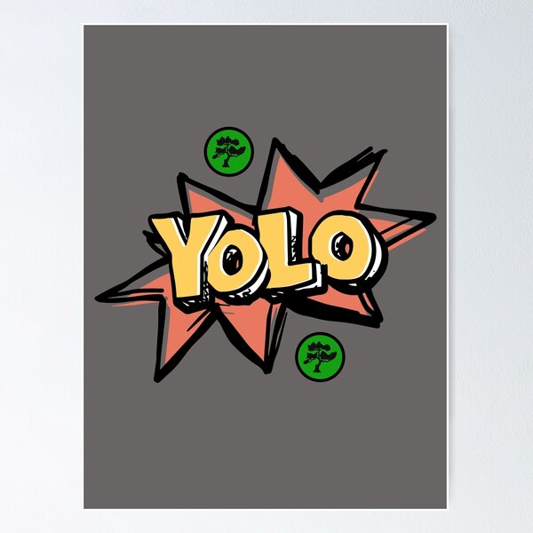Item preview, MTG Comic Speech Bubbles - YOLO Stickers designed and sold by MWDG-DesignsMTG.