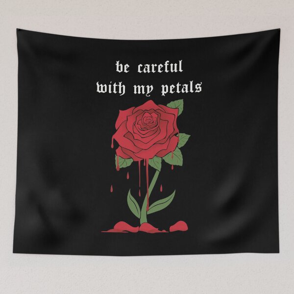 Item preview, Soft Grunge Rose Sad EBoy EGirl. Be Careful With My Petals graphic designed and sold by D-C-Designs.