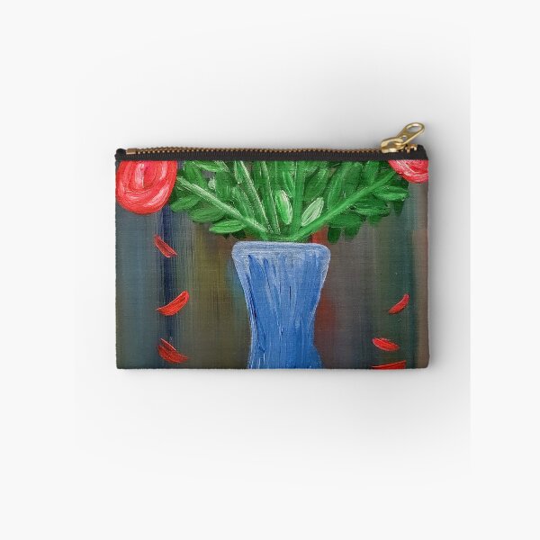 Item preview, Red roses In blue boarder  designed and sold by kkartwork.