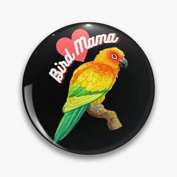 Item preview, Bird Mama | Sun Conure Parrot Owner Watercolor designed and sold by Ivy Lily Art.
