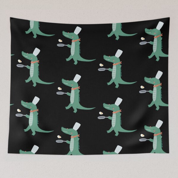 Item preview, Cooking crocodile designed and sold by ThePrintCrafty.