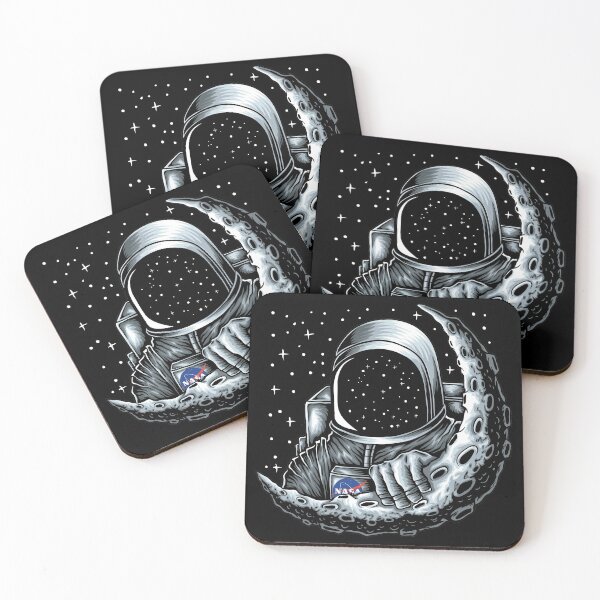 Item preview, NASA astronaut behind the moon designed and sold by AxzoGerman.