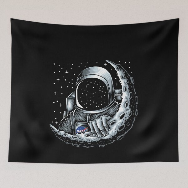 Item preview, NASA astronaut behind the moon designed and sold by AxzoGerman.