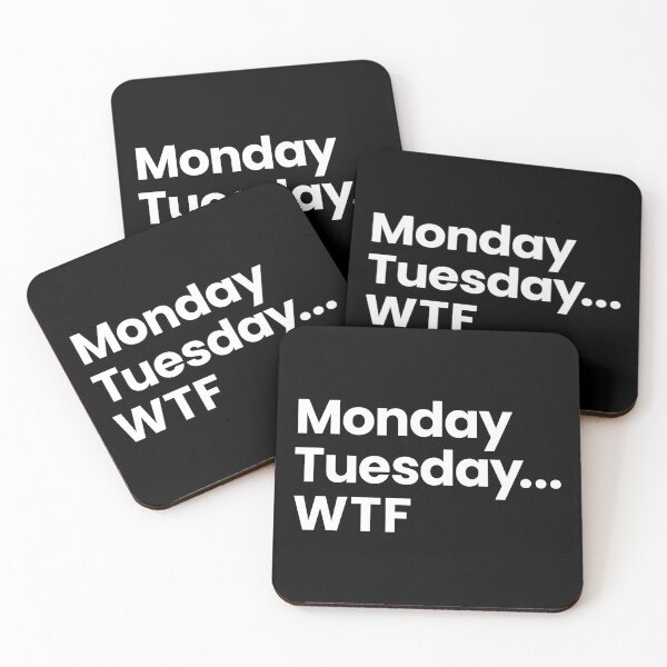 Item preview, Monday Tuesday WTF (White) designed and sold by STUDIO-72.