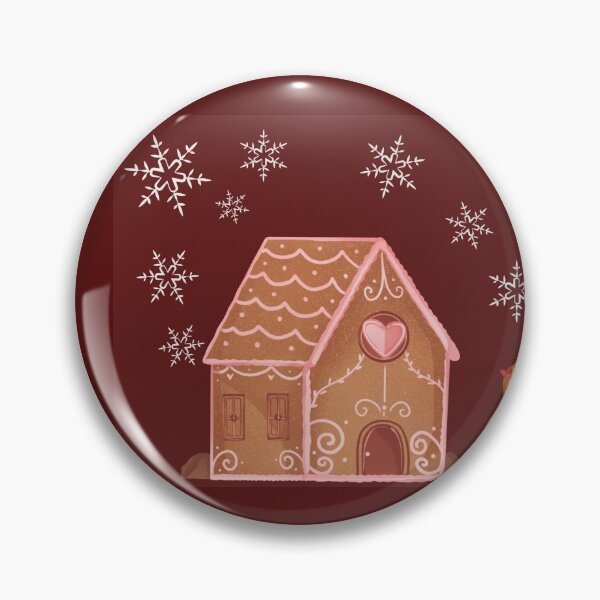Item preview, Festive gingerbread house and woman designed and sold by LukjanovArt.