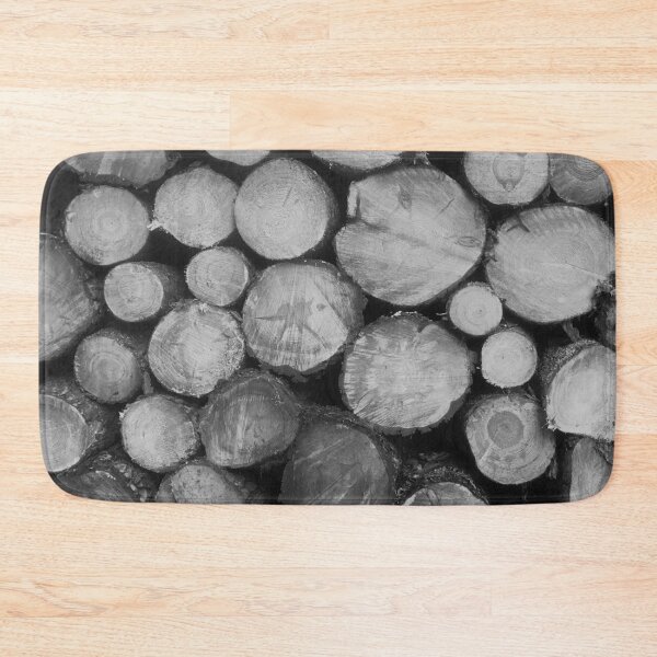 Item preview, Wood Pile Black & White designed and sold by ImpPrintsArt.